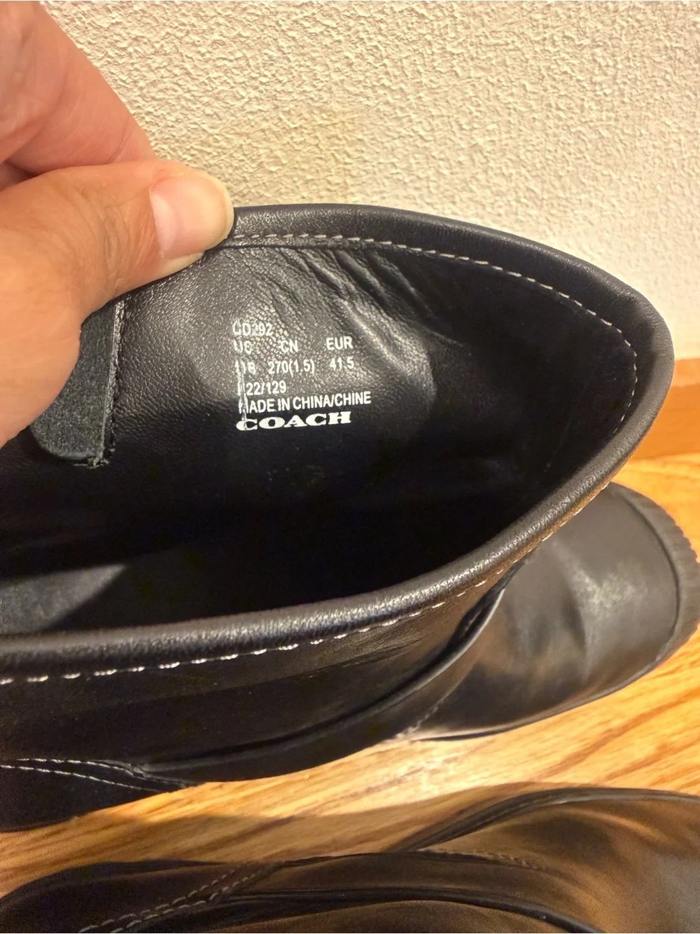 Coach Trooper Moto Boot Size 11